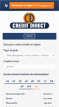 Mobile Screenshot of credit-direct.be