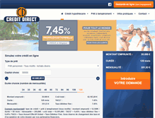 Tablet Screenshot of credit-direct.be